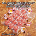 Australia beef mince 85CL Anggana's BURGER PATTY seasoned with Italian herbs ECONOMY THIN frozen price for 500g 5pcs